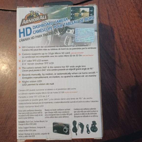 ArmorAll HD Dashboard Camera - Picture 2 of 3